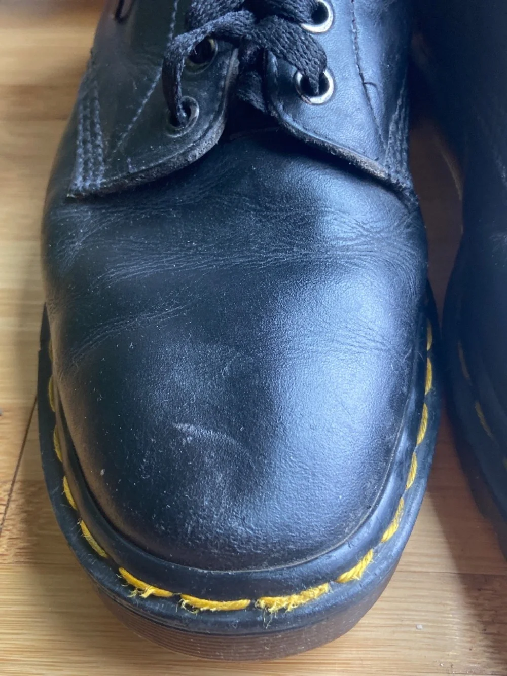 Vintage Doc Martens England Rare 80s-90sBlack Greasy 1460 Boots UK8 US8.5 Men's